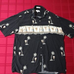 Pierre Cardin Black Men's Shirt, Booze and Trees